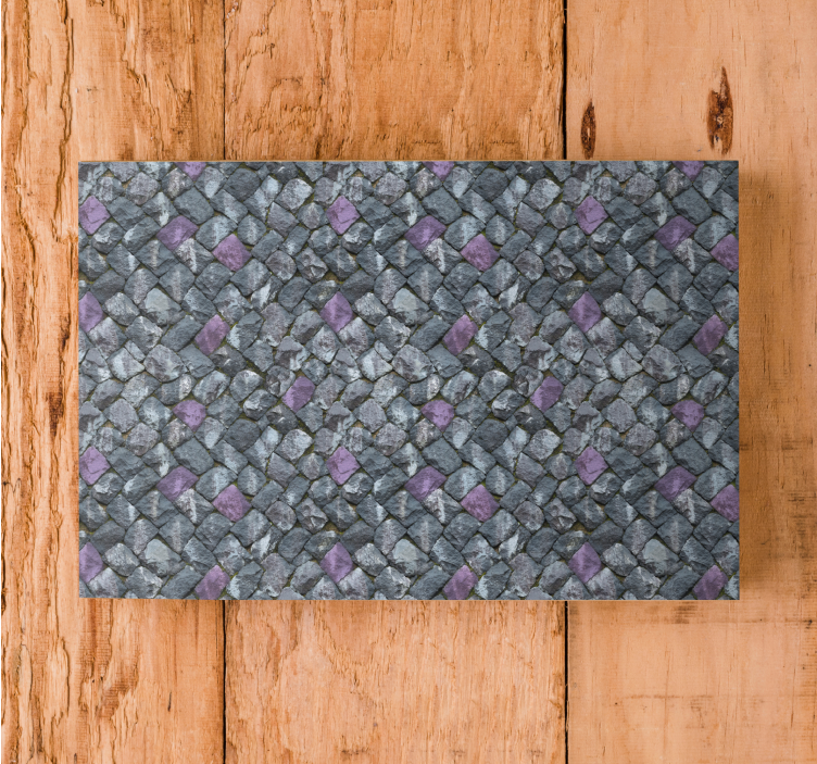 Geometric stone pattern platno slikanje dekoracija - TenStickers