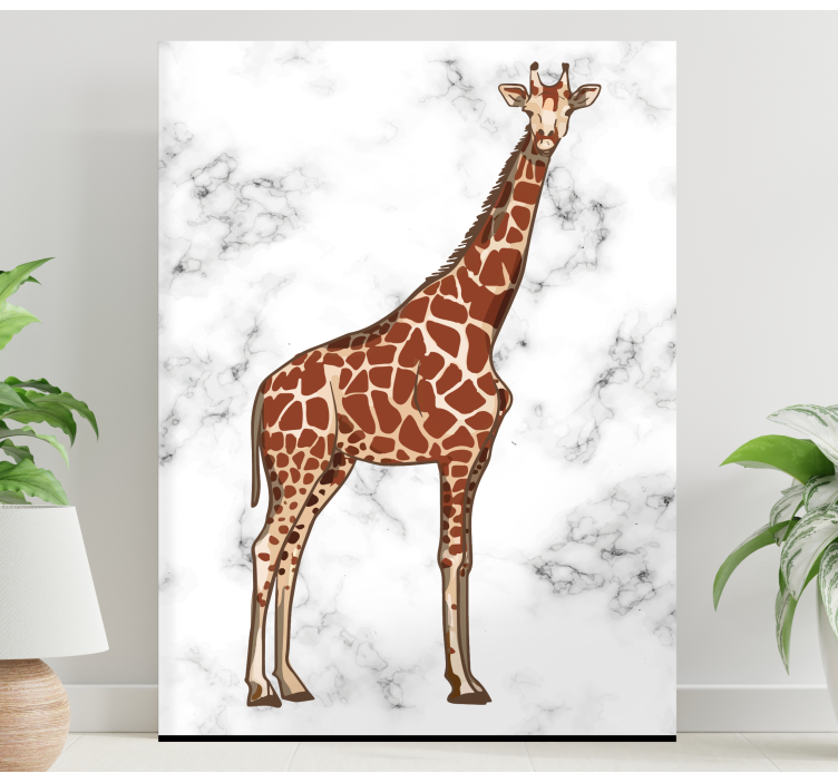 Giraffe standing tall platna slike z motivi živali - TenStickers