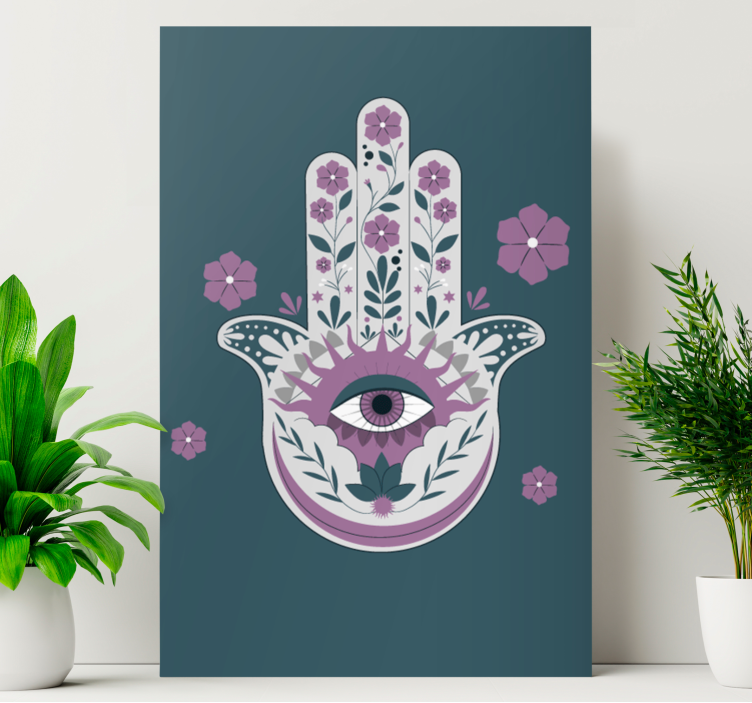 Hand with eye slika na platnu buda - TenStickers