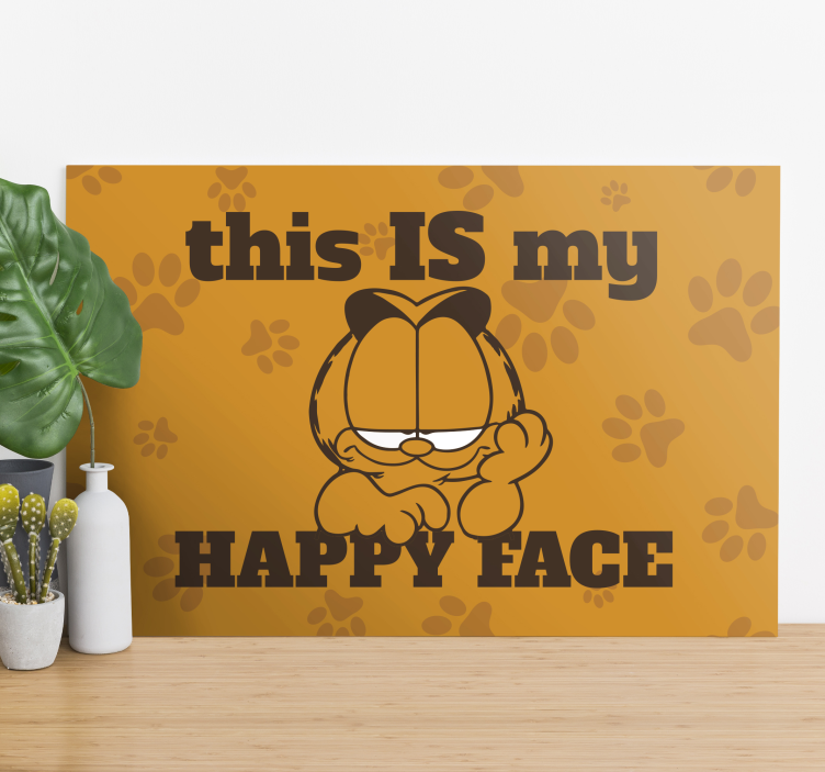 Happy cat expression platna slike z motivi živali - TenStickers