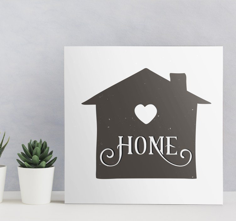 Heartfelt home expression platno s citatom za dom - TenStickers