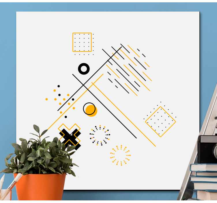 Koncentrični krogi pisarniški stenski odtisi - TenStickers