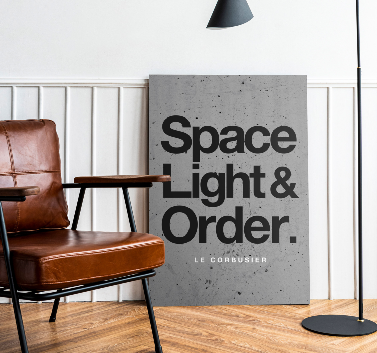 Le corbusier besedilo citat platna - TenStickers
