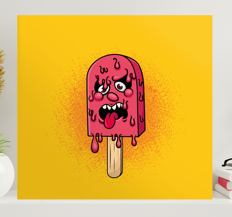 Ledeni pop padec grafiti risanka moderno platno - TenStickers