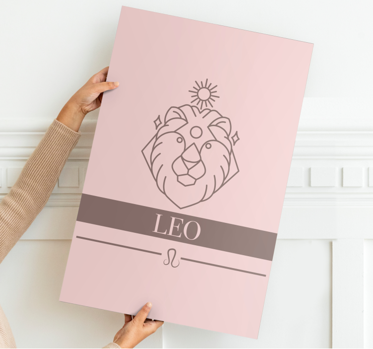 Leo zodiac symbol platna s črkami in abecedo - TenStickers