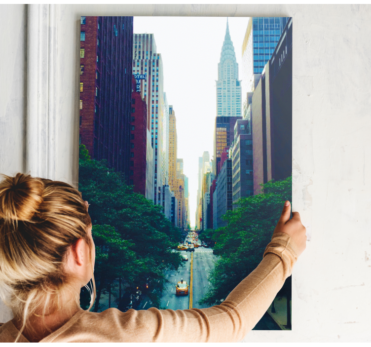 Lepo sodobno mestno krajinsko platno - TenStickers