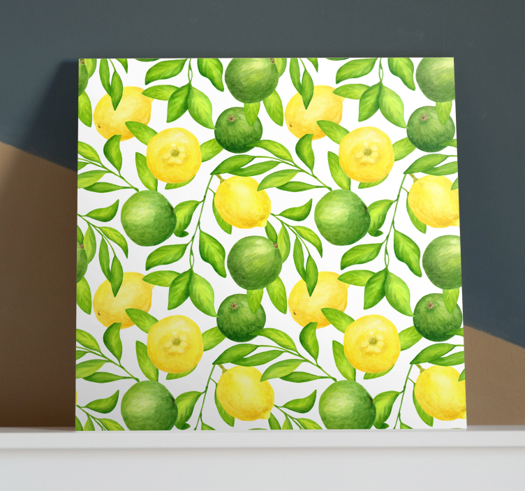 Limone in limete sadno platno - TenStickers