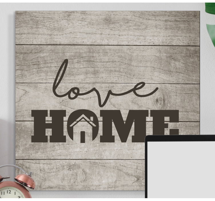 Love home message platno s citatom za dom - TenStickers