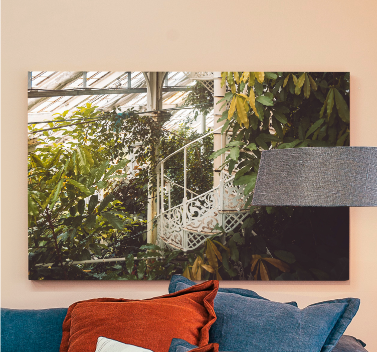 Lush greenery composition slikarsko platno z rastlinami - TenStickers