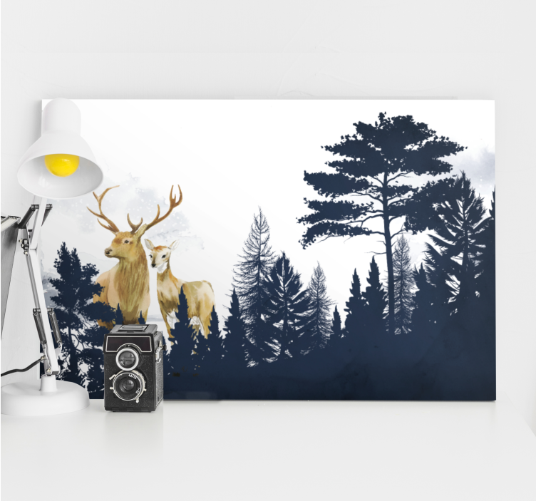 Majestic stags platno slikanje jelena - TenStickers
