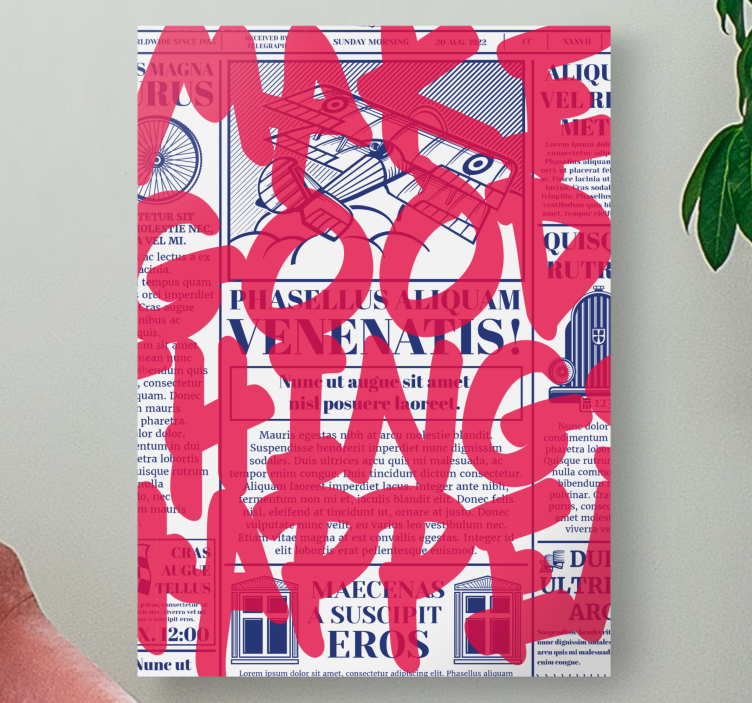 Make good things platno z motivacijskim citatom - TenStickers