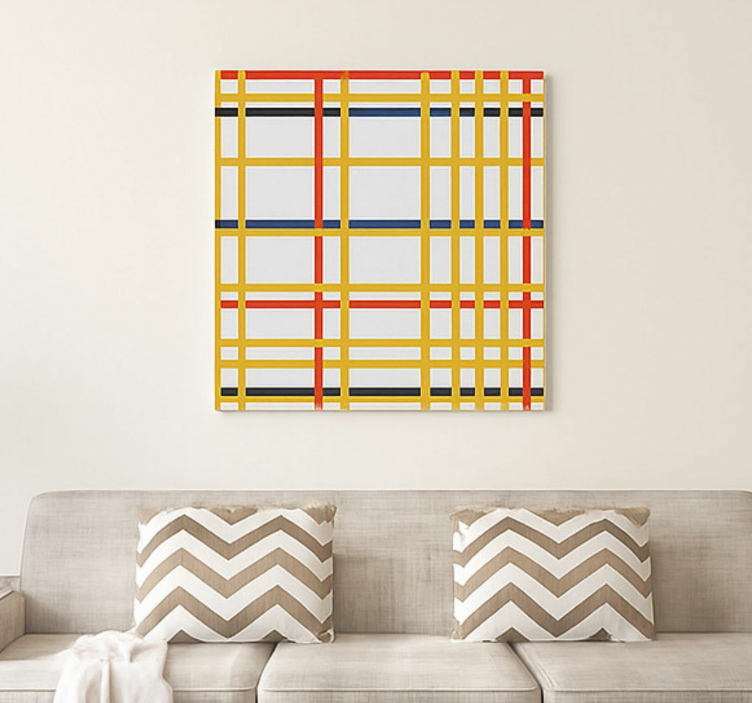 Mesto new york i platno slike šport - TenStickers