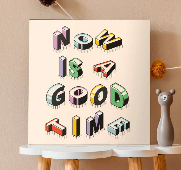 Motivational text artwork platno s citatom za dom - TenStickers
