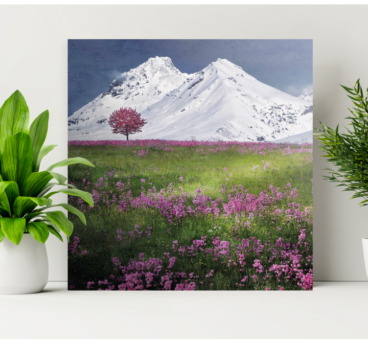 Mountain meadow serenity platno zemljevidov - TenStickers
