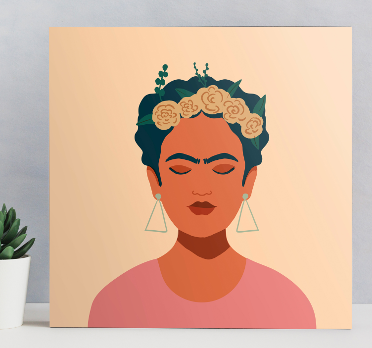Odtisi platna znakov frida khalo - TenStickers