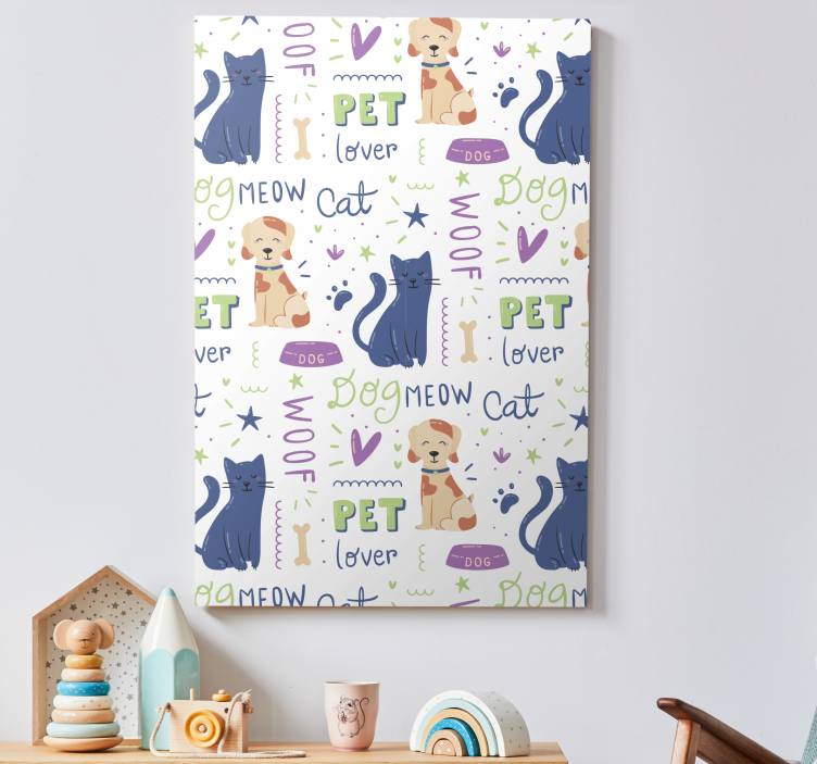 Pet lovers collection platno slikarstvo pes - TenStickers