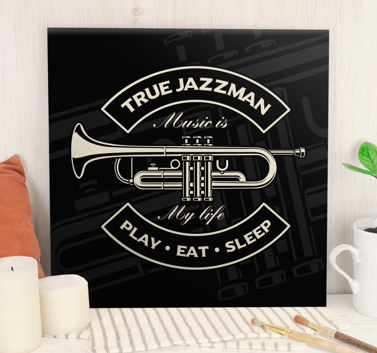 Pravo jazzmansko glasbeno platno - TenStickers