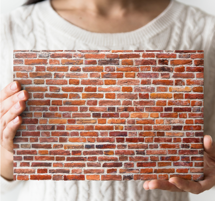 Rustic brick texture platno slikanje dekoracija - TenStickers