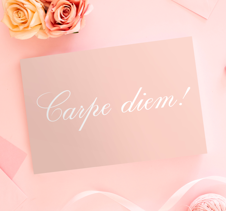 Seize the day motivation platno za notranjo opremo - TenStickers