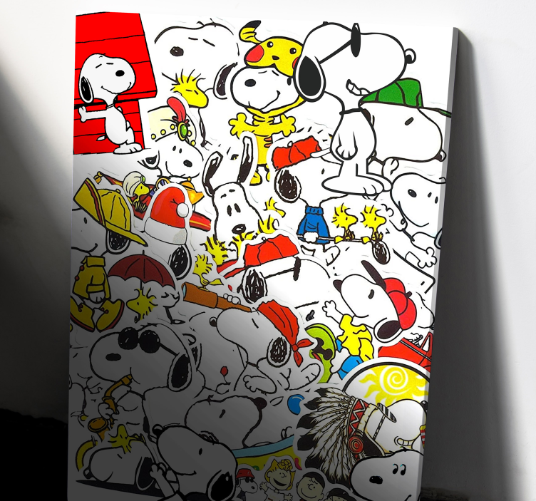 Snoopy lik vrtec platno - TenStickers