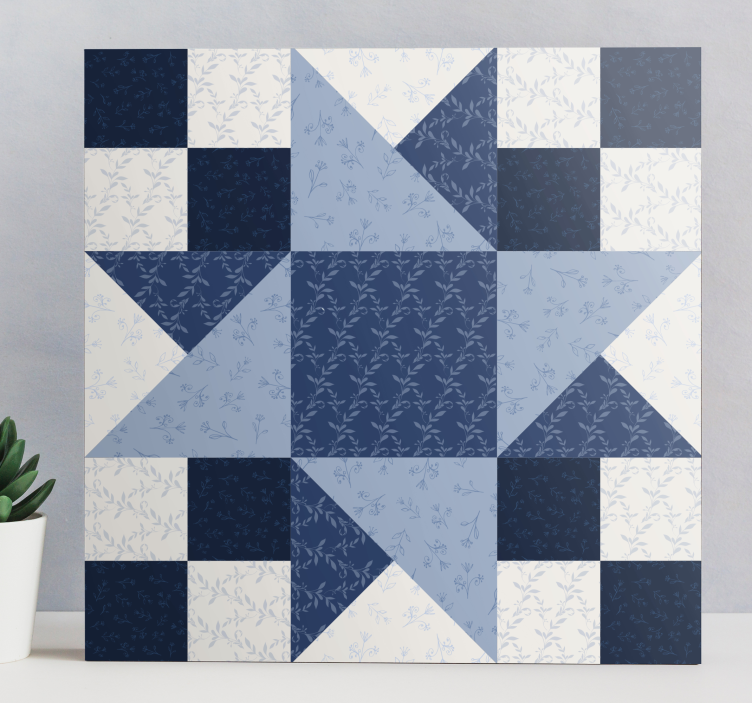 Star patchwork design platno slikanje dekoracija - TenStickers