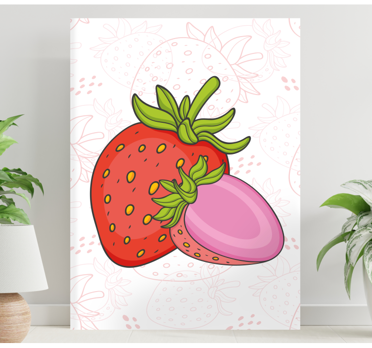 Strawberry duo slikarska platna s sadjem - TenStickers
