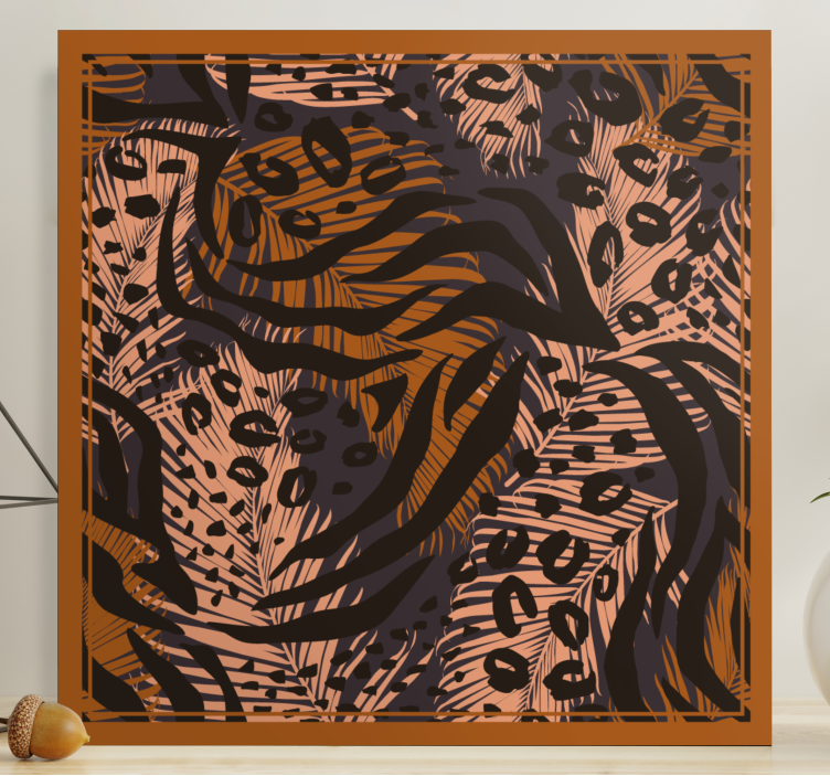 Stylized leopard patterns platna slike z motivi živali - TenStickers