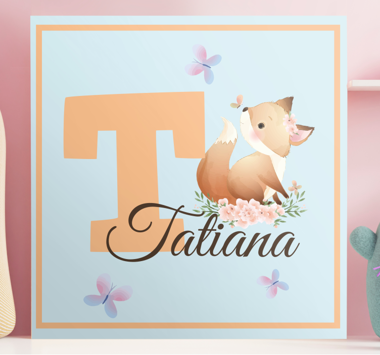 T friendly fox platno slikanje za dojenčke - TenStickers