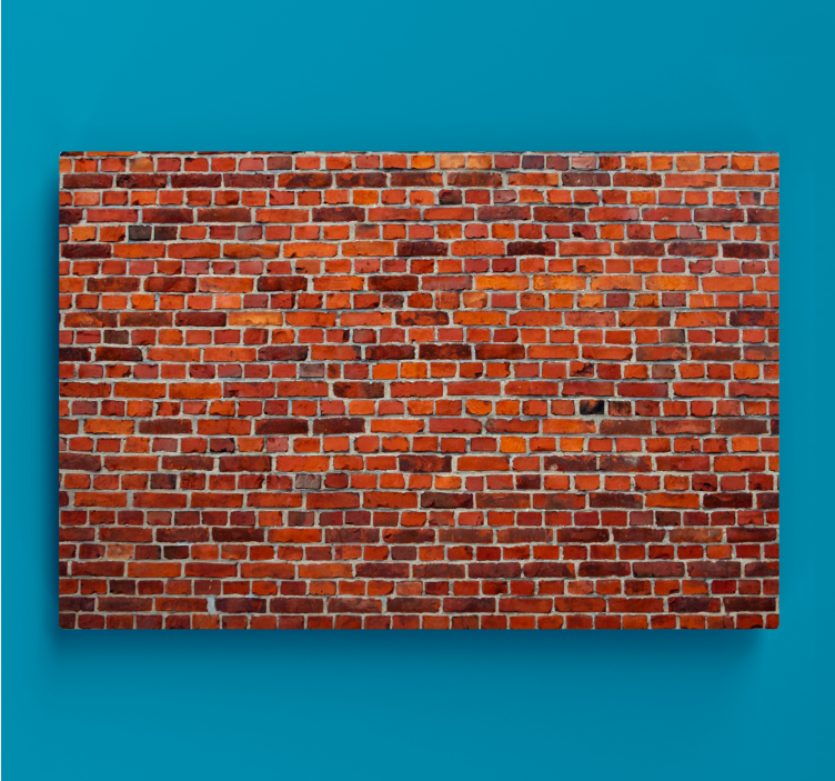 Textured brick pattern platno slikanje dekoracija - TenStickers