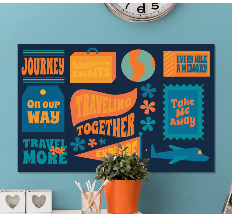 Traveling together adventure platno za notranjo opremo - TenStickers