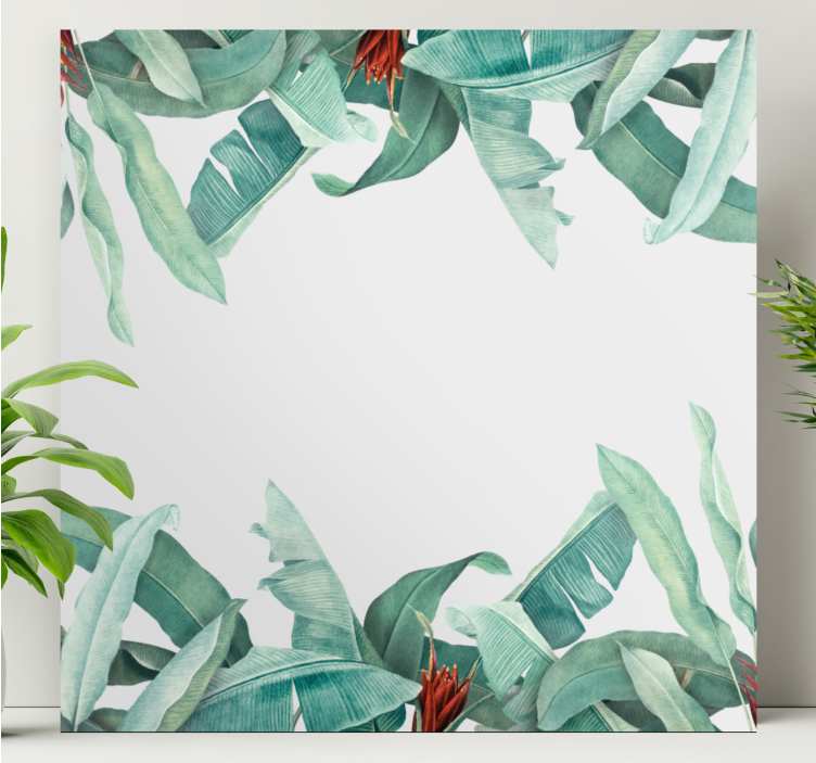 Tropical leaf composition slikarsko platno z rastlinami - TenStickers