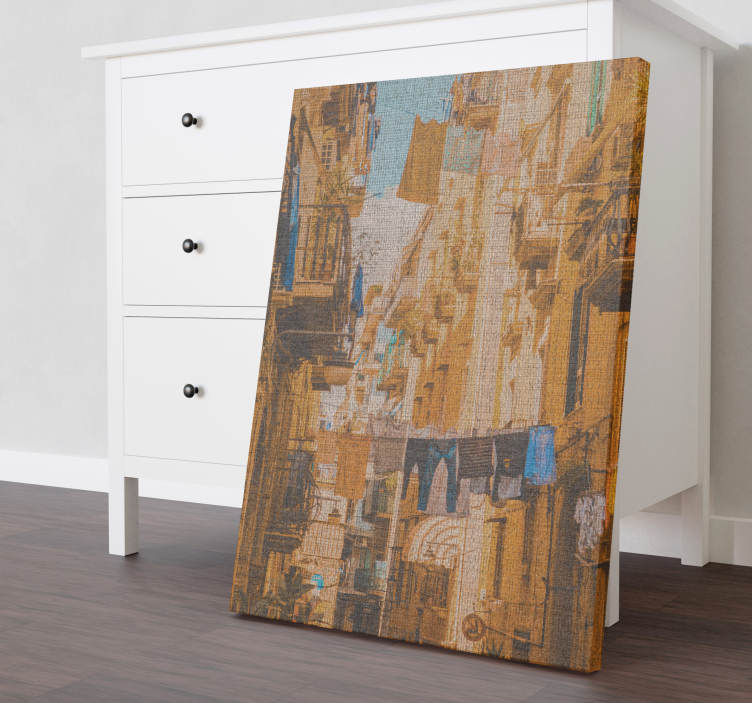 Urbana tapiserija Povzetek na platnu - TenStickers