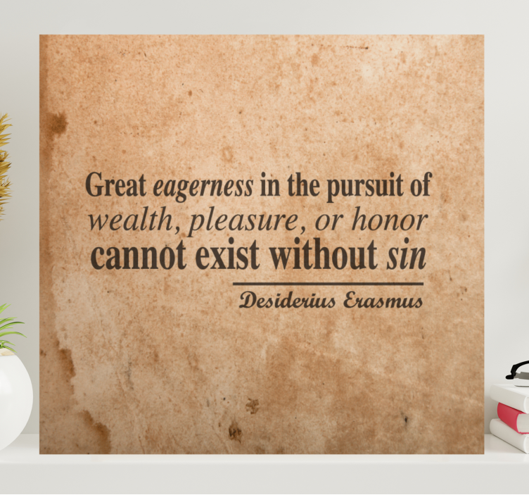 Veliko humanistično citatno platno - TenStickers