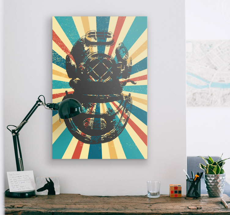 Vintage platno za potapljače - TenStickers