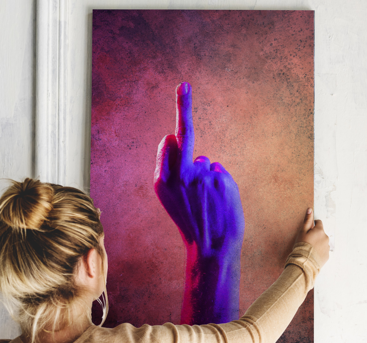 Vivid gesture platno v rustikalnem slogu - TenStickers