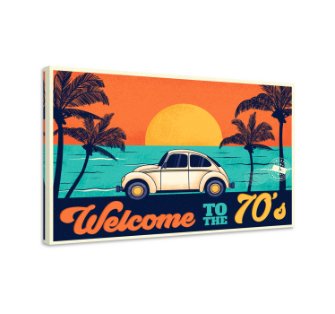 Dobrodošli v vintage stenskih tiskih iz 70-ih - TenStickers