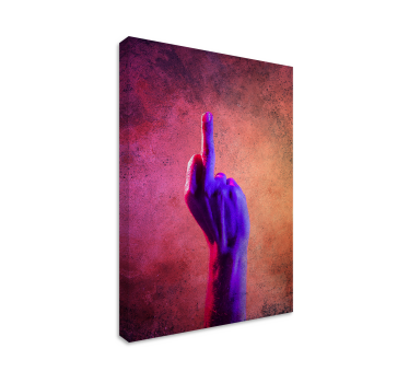 Vivid gesture platno v rustikalnem slogu - TenStickers