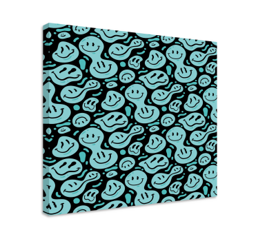 Happy smile patterns platno z veselimi motivi - TenStickers