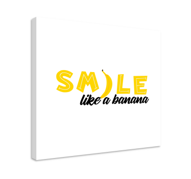 Smešen citat z natisnjenimi citati iz banane na stenah - TenStickers