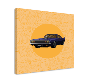 Classic muscle car tisk na platnu video iger - TenStickers