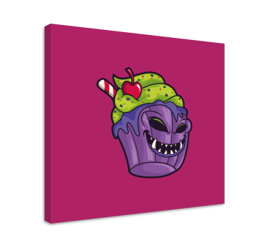 Grozeče kolačkasto bitje platno z drugim besedilom - TenStickers