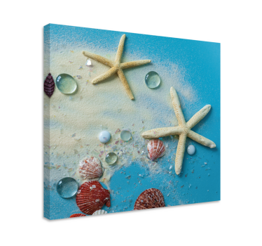 Morske zvezde na pisanem pesku 3d slike platna - TenStickers