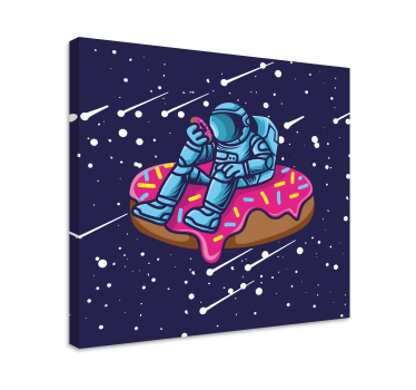 Vesolec na krofu tisk video iger na platno - TenStickers