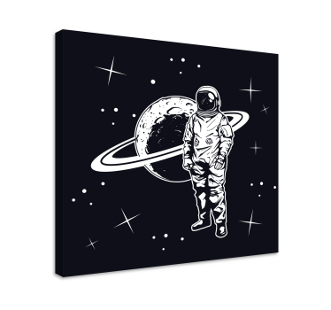 Cosmonaut in orbit tisk na platno video iger - TenStickers