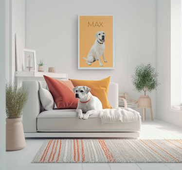 Minimalistična vodna barvna portret živali Platno za dekoracijo p - TenStickers