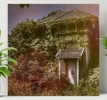 Abandoned rustic cottage platno v rustikalnem slogu - TenStickers