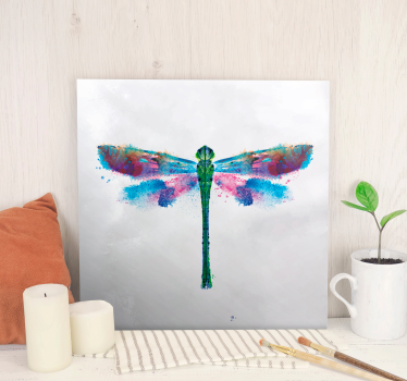 Colorful dragonfly design platno s sliko kačjega pastirja - TenStickers