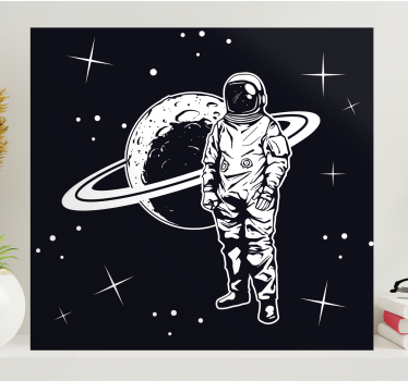 Cosmonaut in orbit tisk na platno video iger - TenStickers