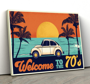 Dobrodošli v vintage stenskih tiskih iz 70-ih - TenStickers