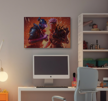 Epična borba tisk video iger na platno - TenStickers